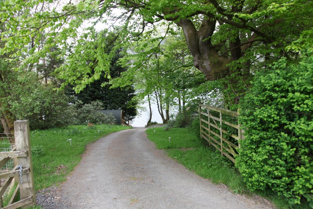 Private Lane Entrance to Boathouse